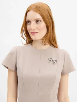 HUGO Kleider*Damen A-Linien-Kleid - Kejuli taupe uni