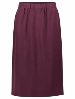 Cartoon Röcke*Damen A-Linien-Rock aubergine uni