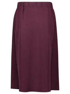 Cartoon Röcke*Damen A-Linien-Rock aubergine uni