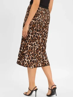 Betty & Co Röcke*Damen A-Linien-Rock schwarz braun gemustert