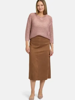 Betty Barclay Röcke*Damen A-Linien-Rock braun nougat uni