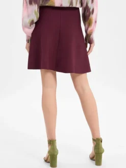 Nümph Röcke*Damen A-Linien-Rock - Nulilypilly aubergine uni