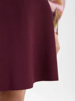 Nümph Röcke*Damen A-Linien-Rock - Nulilypilly aubergine uni