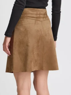 OXMO Röcke*Damen A-Linien-Rock - OXJune braun uni