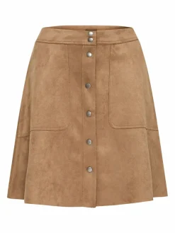 OXMO Röcke*Damen A-Linien-Rock - OXJune braun uni