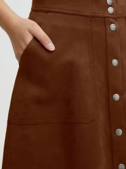 OXMO Röcke*Damen A-Linien-Rock - OXJune braun uni