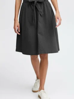 OXMO Röcke*Damen A-Linien-Rock - OXLerke schwarz uni