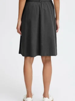 OXMO Röcke*Damen A-Linien-Rock - OXLerke schwarz uni