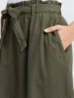 OXMO Röcke*Damen A-Linien-Rock - OXLerke oliv uni