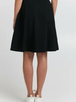 OXMO Röcke*Damen A-Linien-Rock - OXLerke schwarz uni