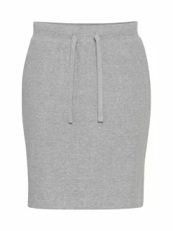 OXMO Röcke*Damen A-Linien-Rock - OXLou hellgrau uni