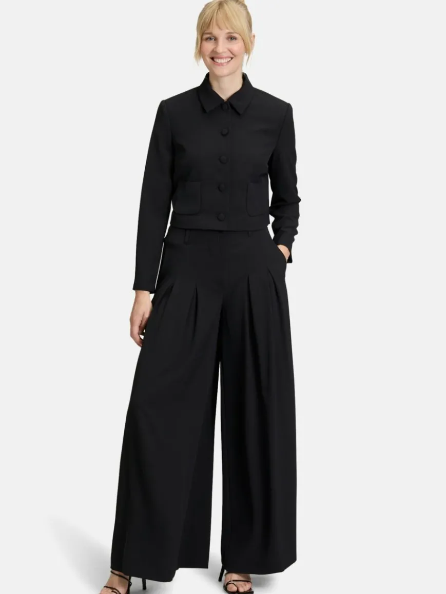 Vera Mont Hosen*Damen Anzughose schwarz uni