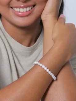 Elli Schmuck*Damen Armband weiß uni