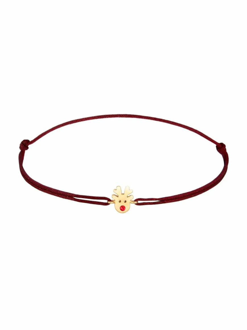 Elli Schmuck*Damen Armband rot uni