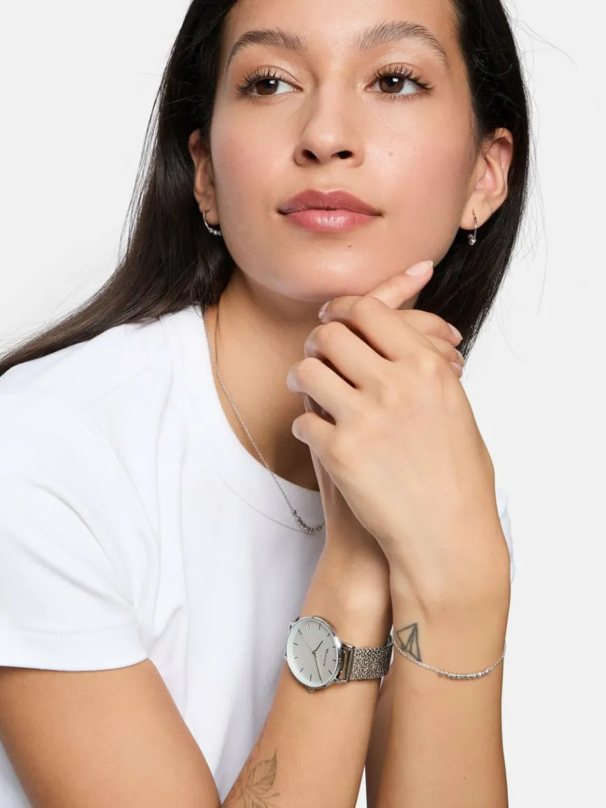 Tamaris Uhren*Damen Armbanduhr silber uni