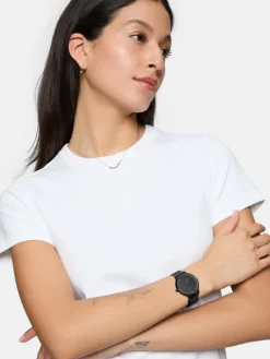 Tamaris Uhren*Damen Armbanduhr schwarz uni