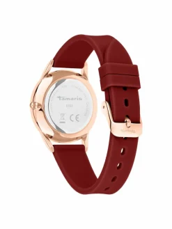 Tamaris Uhren*Damen Armbanduhr rot uni