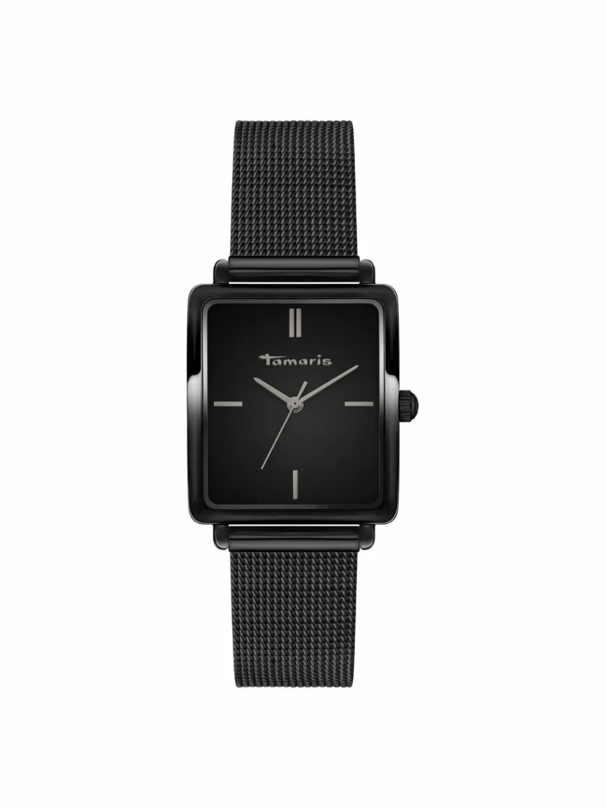 Tamaris Uhren*Damen Armbanduhr schwarz uni
