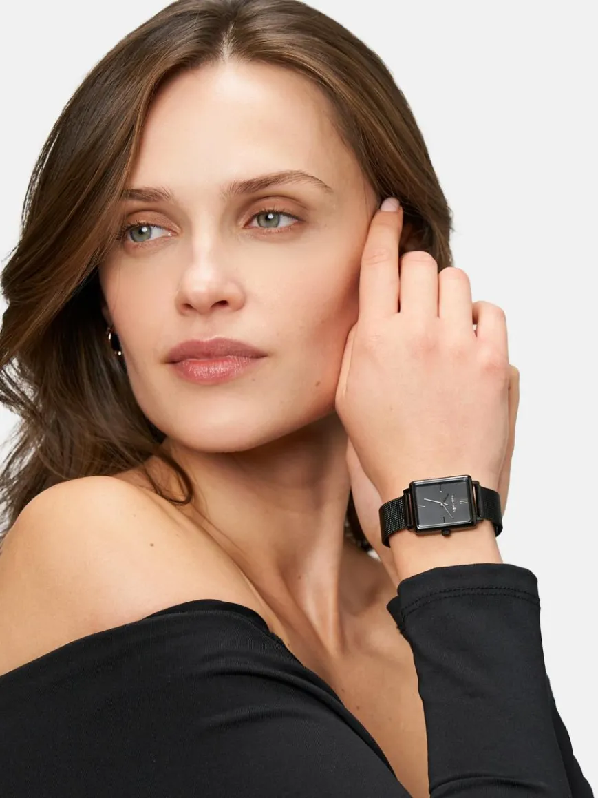 Tamaris Uhren*Damen Armbanduhr schwarz uni