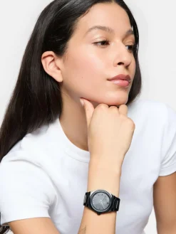 Tamaris Uhren*Damen Armbanduhr schwarz uni