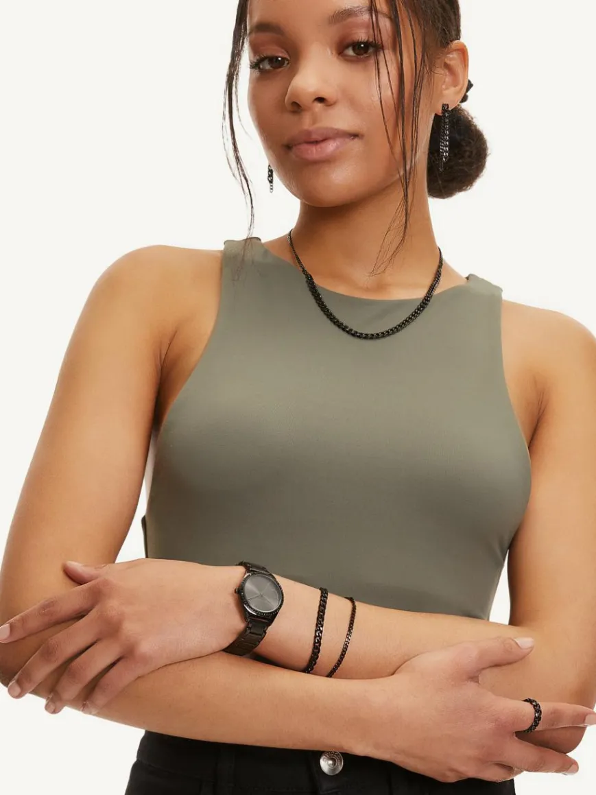 Tamaris Uhren*Damen Armbanduhr schwarz uni