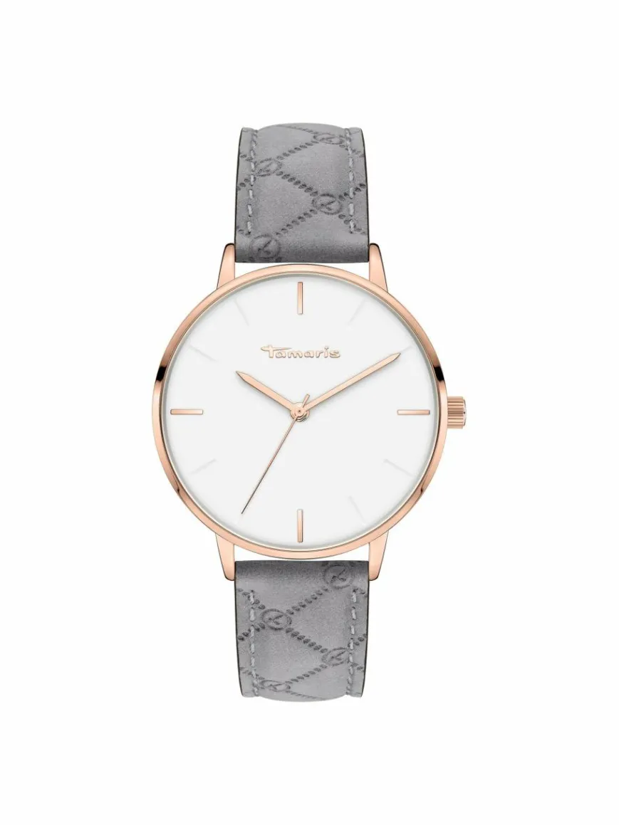 Tamaris Uhren*Damen Armbanduhr grau uni