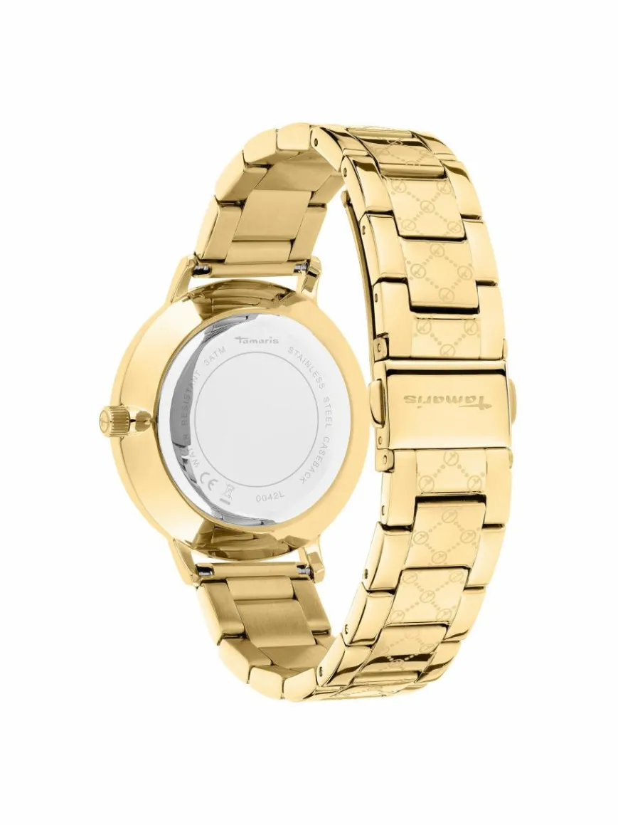 Tamaris Uhren*Damen Armbanduhr gold uni