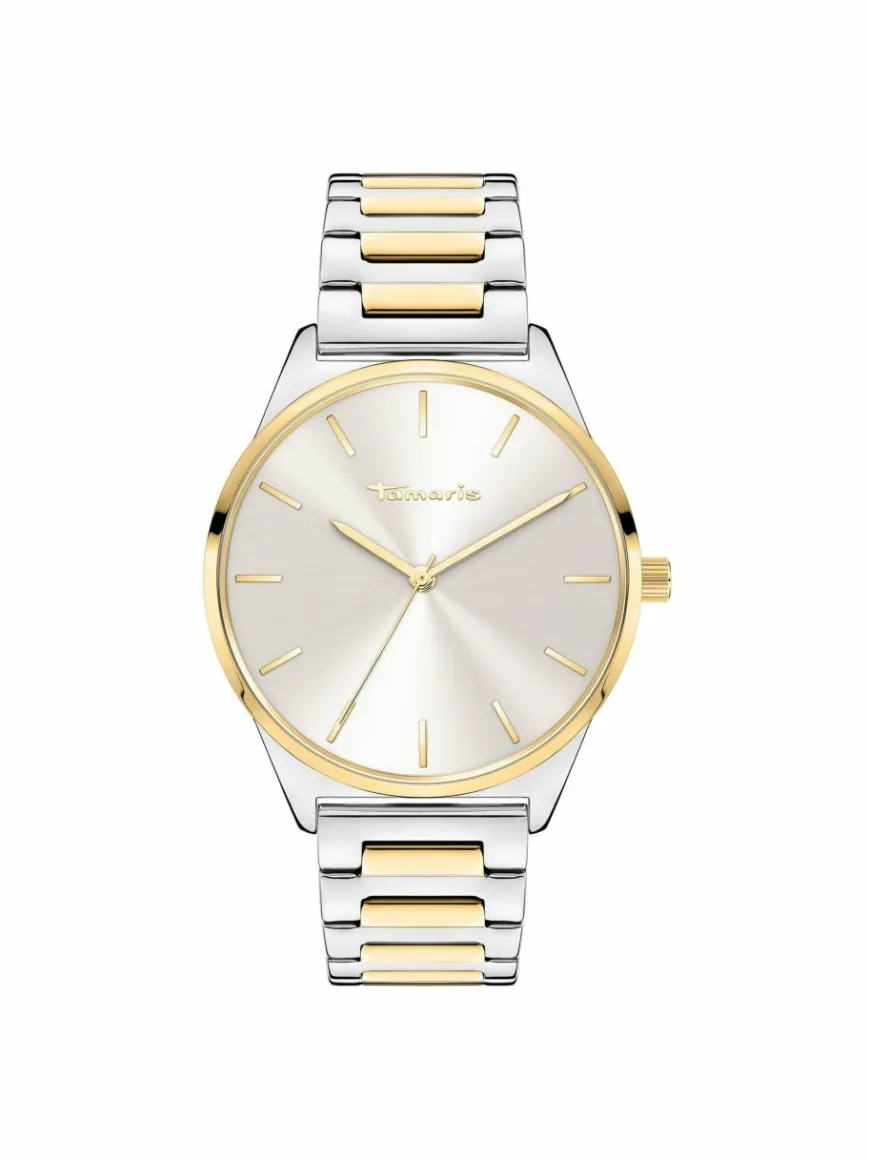Tamaris Uhren*Damen Armbanduhr gold silber uni