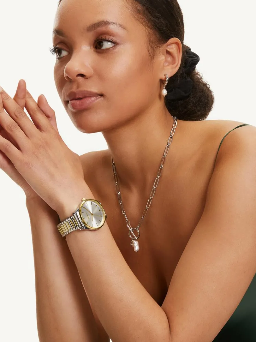 Tamaris Uhren*Damen Armbanduhr gold silber uni