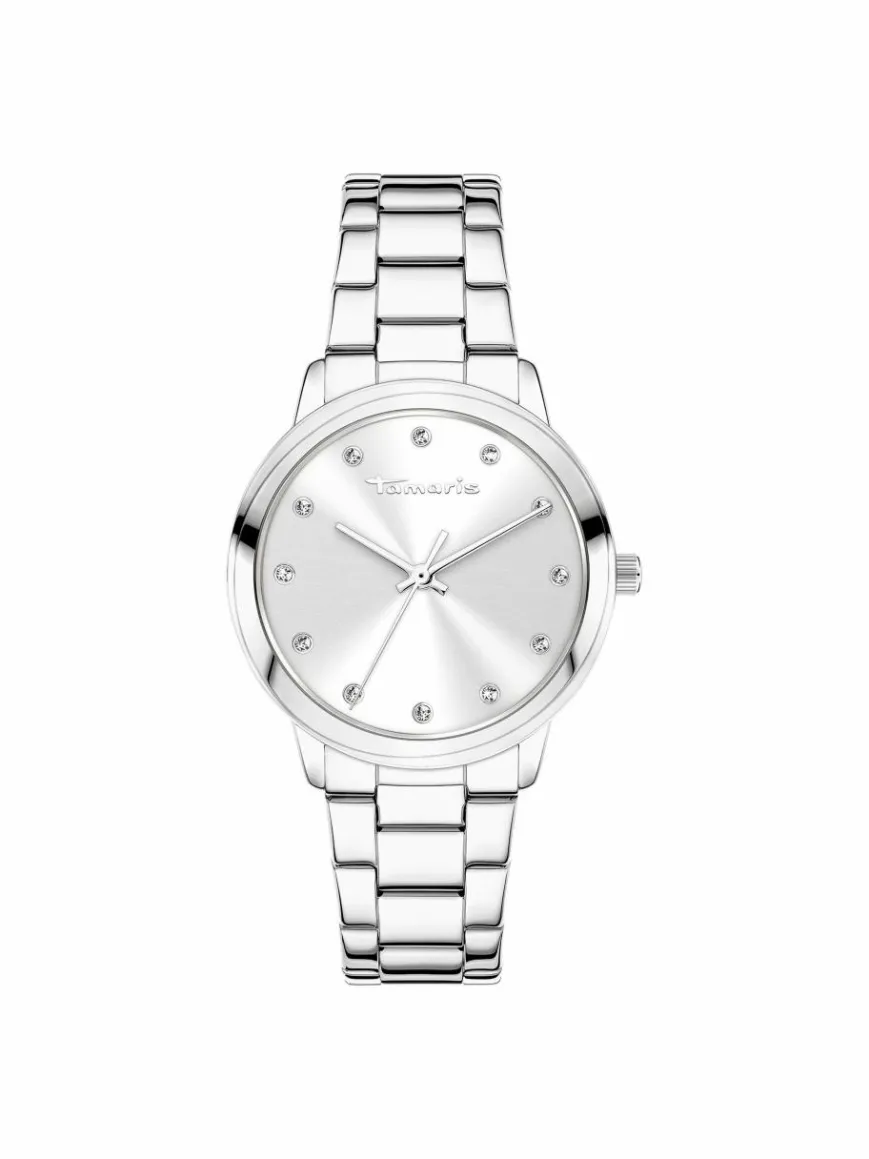 Tamaris Uhren*Damen Armbanduhr silber uni