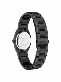 Tamaris Uhren*Damen Armbanduhr schwarz uni