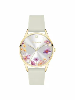 Tamaris Uhren*Damen Armbanduhr beige uni