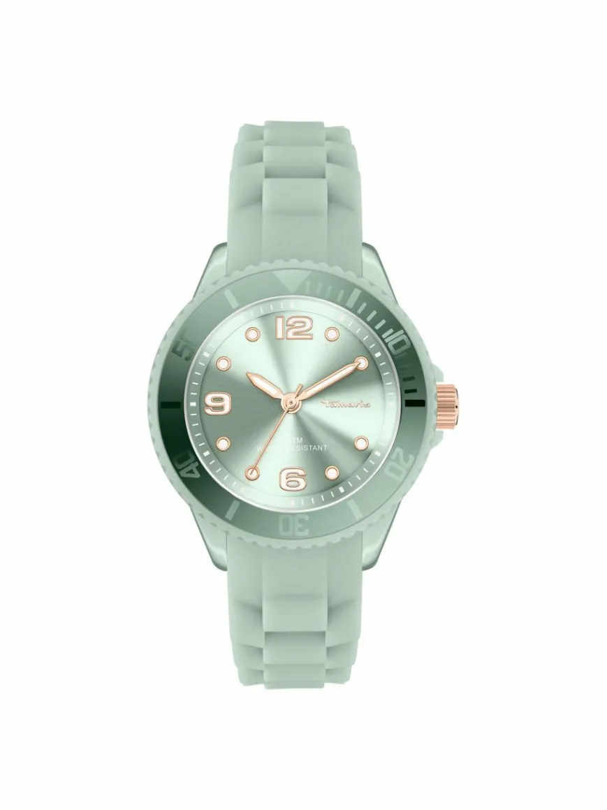 Tamaris Uhren*Damen Armbanduhr grün uni
