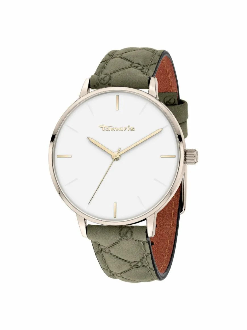 Tamaris Uhren*Damen Armbanduhr grün uni