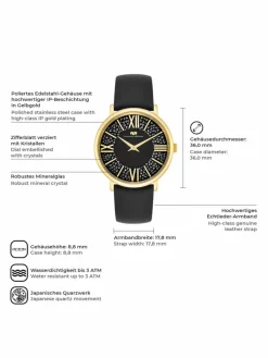 Rhodenwald & Söhne Uhren*Damen Armband-Uhr - Pamina gold uni