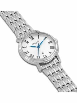 Trilani Uhren*Damen Armband-Uhr Quarzuhr silber uni