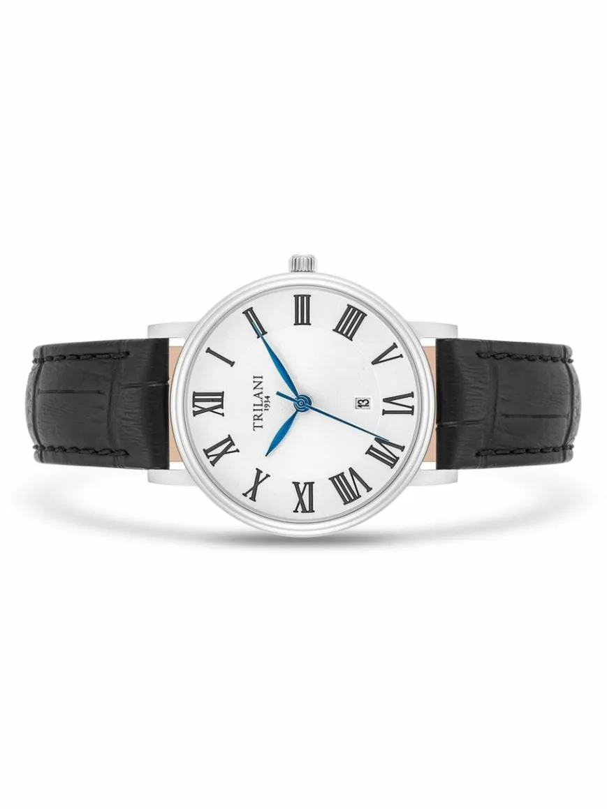 Trilani Uhren*Damen Armband-Uhr Quarzuhr silber uni