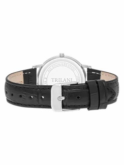 Trilani Uhren*Damen Armband-Uhr Quarzuhr silber uni