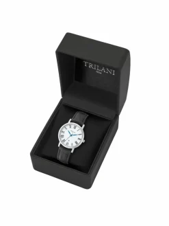 Trilani Uhren*Damen Armband-Uhr Quarzuhr silber uni