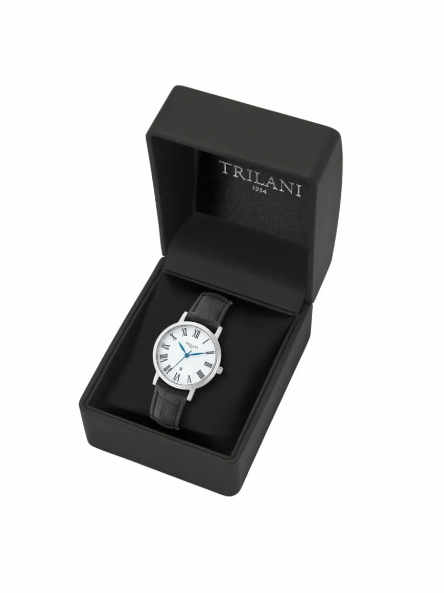 Trilani Uhren*Damen Armband-Uhr Quarzuhr silber uni