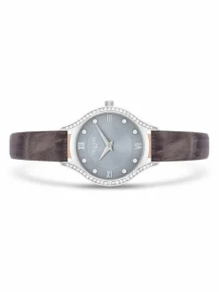 Trilani Uhren*Damen Armband-Uhr Quarzuhr silber uni
