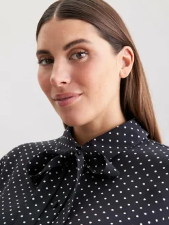 Seidensticker Blusen*Damen Ausgestellte Bluse - Druck schwarz bedruckt