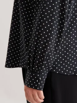Seidensticker Blusen*Damen Ausgestellte Bluse - Druck schwarz bedruckt
