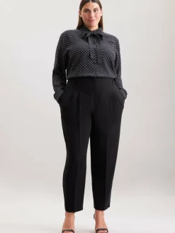 Seidensticker Blusen*Damen Ausgestellte Bluse - Druck schwarz bedruckt