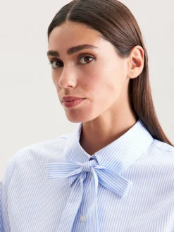 Seidensticker Blusen*Damen Ausgestellte Bluse - Gestreift blau gestreift