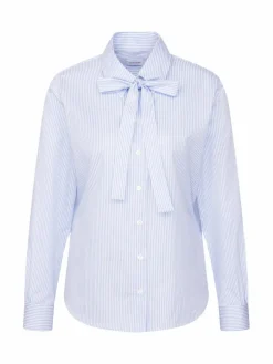 Seidensticker Blusen*Damen Ausgestellte Bluse - Gestreift blau gestreift