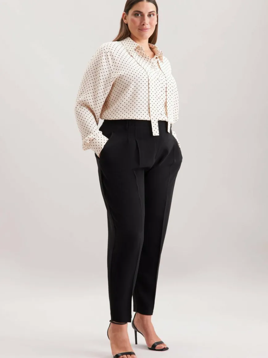 Seidensticker Blusen*Damen Ausgestellte Bluse - Druck weiß bedruckt