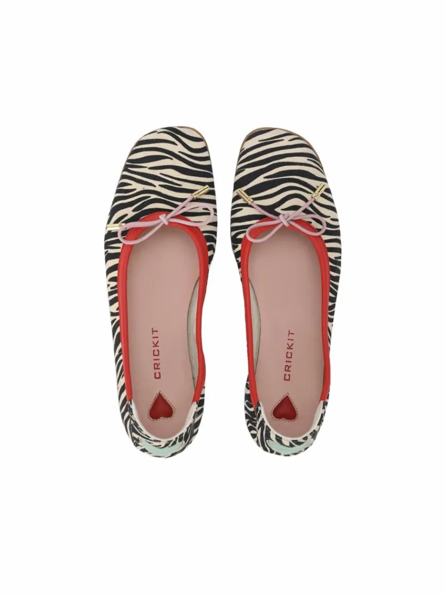 Crickit Ballerinas*Damen Ballerina - OMEGA schwarz uni