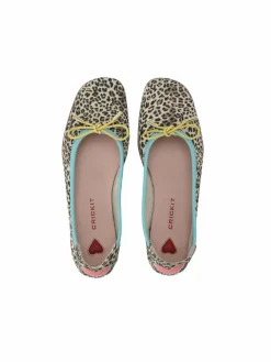 Crickit Ballerinas*Damen Ballerina - OMEGA braun bedruckt