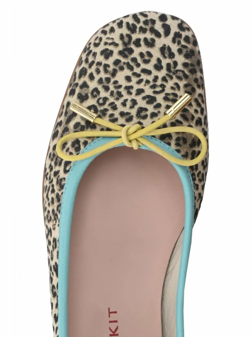 Crickit Ballerinas*Damen Ballerina - OMEGA braun bedruckt